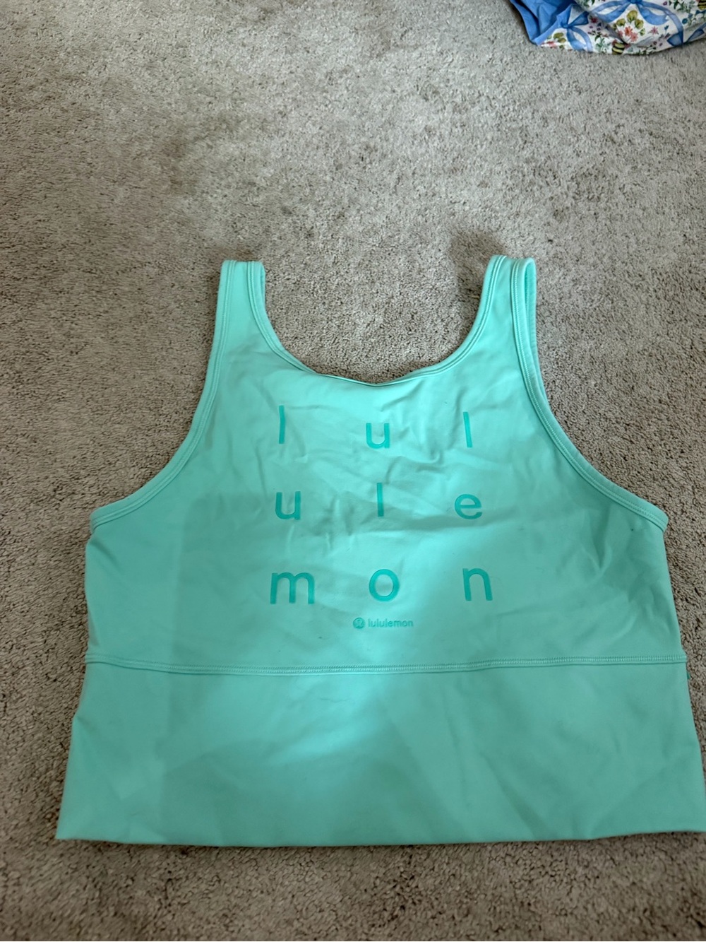 lululemon athletica Mint Green Crop Tank Top
